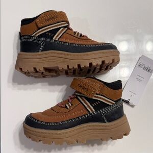 Carter's Brown and Black Toddler Rugged Strap Boots